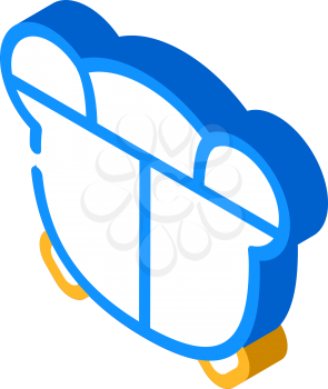 child lunchbox isometric icon vector. child lunchbox sign. isolated symbol illustration