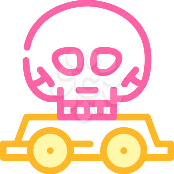 day of dead event color icon vector. day of dead event sign. isolated symbol illustration