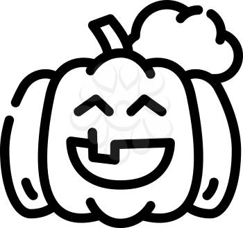 halloween event line icon vector. halloween event sign. isolated contour symbol black illustration