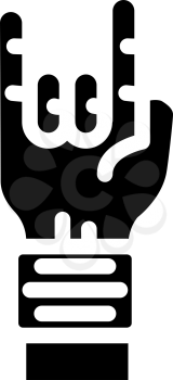 rock festival event glyph icon vector. rock festival event sign. isolated contour symbol black illustration