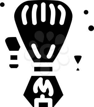 heavenly fogariki event glyph icon vector. heavenly fogariki event sign. isolated contour symbol black illustration
