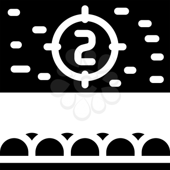 film festival event glyph icon vector. film festival event sign. isolated contour symbol black illustration