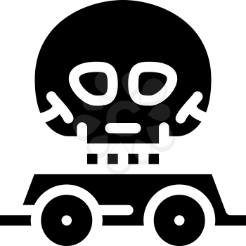 day of dead event glyph icon vector. day of dead event sign. isolated contour symbol black illustration