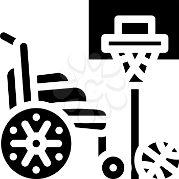 sport inclusive life glyph icon vector. sport inclusive life sign. isolated contour symbol black illustration