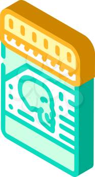 poison package isometric icon vector. poison package sign. isolated symbol illustration
