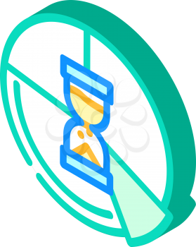 time planning isometric icon vector. time planning sign. isolated symbol illustration