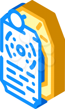 flashbang grenade isometric icon vector. flashbang grenade sign. isolated symbol illustration