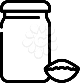 mini conchiglie rigate pasta line icon vector. mini conchiglie rigate pasta sign. isolated contour symbol black illustration