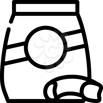 mista pasta line icon vector. mista pasta sign. isolated contour symbol black illustration