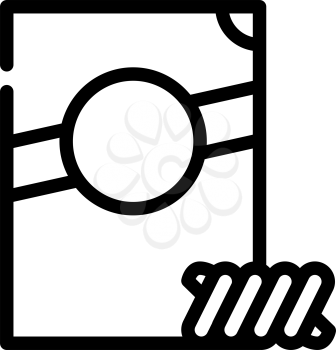 fusilli spirale pasta line icon vector. fusilli spirale pasta sign. isolated contour symbol black illustration