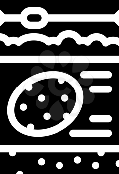 sorghum gluten free glyph icon vector. sorghum gluten free sign. isolated contour symbol black illustration