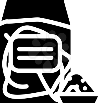 millet gluten free glyph icon vector. millet gluten free sign. isolated contour symbol black illustration