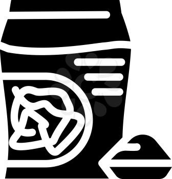 chia gluten free glyph icon vector. chia gluten free sign. isolated contour symbol black illustration