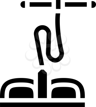 body training gym equipment glyph icon vector. body training gym equipment sign. isolated contour symbol black illustration