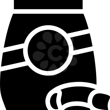mista pasta glyph icon vector. mista pasta sign. isolated contour symbol black illustration