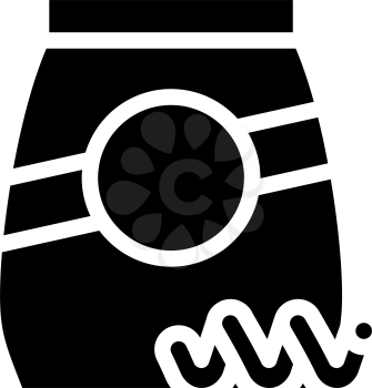 collentani pasta glyph icon vector. collentani pasta sign. isolated contour symbol black illustration