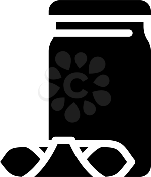 garganelli pasta glyph icon vector. garganelli pasta sign. isolated contour symbol black illustration