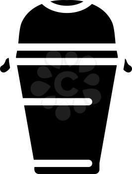 drink plastic cup glyph icon vector. drink plastic cup sign. isolated contour symbol black illustration