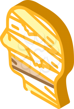 mummy fear isometric icon vector. mummy fear sign. isolated symbol illustration