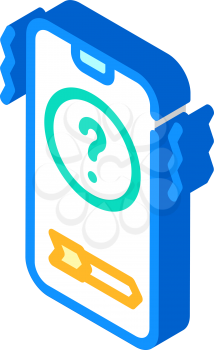 unknown telephone user call fear isometric icon vector. unknown telephone user call fear sign. isolated symbol illustration