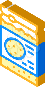 sorghum gluten free isometric icon vector. sorghum gluten free sign. isolated symbol illustration