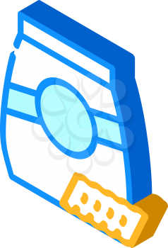 ricciutelle pasta isometric icon vector. ricciutelle pasta sign. isolated symbol illustration