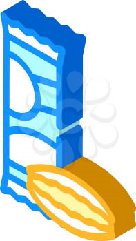 gnocchetti sardi pasta isometric icon vector. gnocchetti sardi pasta sign. isolated symbol illustration