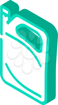semi-rigid plastic package isometric icon vector. semi-rigid plastic package sign. isolated symbol illustration