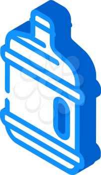 water plastic bottle isometric icon vector. water plastic bottle sign. isolated symbol illustration