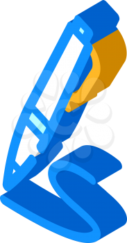 pen stationery isometric icon vector. pen stationery sign. isolated symbol illustration