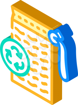 sponge zero waste isometric icon vector. sponge zero waste sign. isolated symbol illustration
