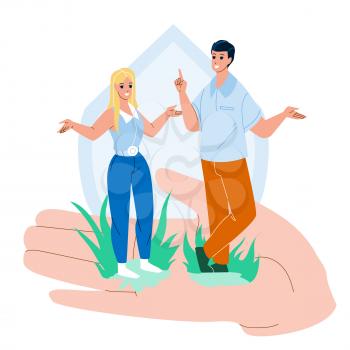 Employee Benefits And Corporate Support Vector. Man And Woman Employee Benefits And Employment Health Protection Insurance. Characters Colleagues Comfortable Job Flat Cartoon Illustration