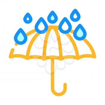 keep dry care from water color icon vector. keep dry care from water sign. isolated symbol illustration