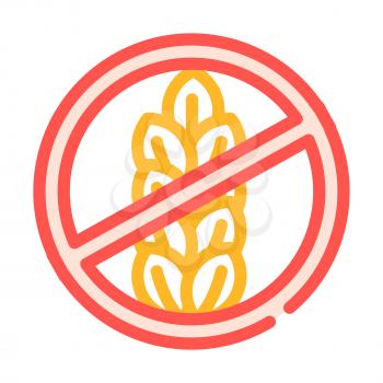 gluten free color icon vector. gluten free sign. isolated symbol illustration