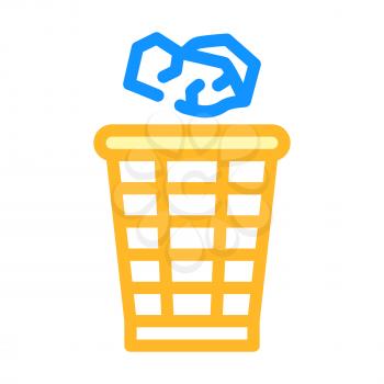 throwing rubbish color icon vector. throwing rubbish sign. isolated symbol illustration