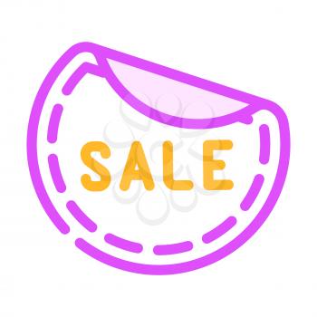 sticker sale color icon vector. sticker sale sign. isolated symbol illustration
