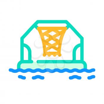 water basketball color icon vector. water basketball sign. isolated symbol illustration