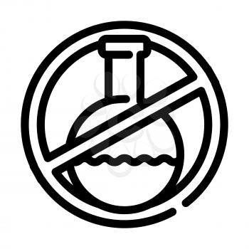 silicone chemical liquid free line icon vector. silicone chemical liquid free sign. isolated contour symbol black illustration