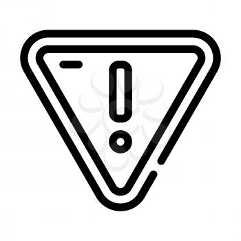 hazardous product mark line icon vector. hazardous product mark sign. isolated contour symbol black illustration