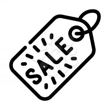 label sale line icon vector. label sale sign. isolated contour symbol black illustration