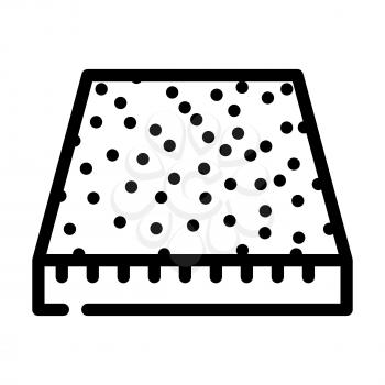 carpet floor line icon vector. carpet floor sign. isolated contour symbol black illustration