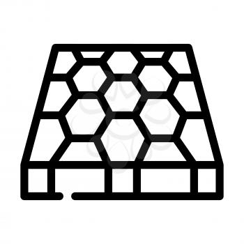 sport ground floor layer line icon vector. sport ground floor layer sign. isolated contour symbol black illustration