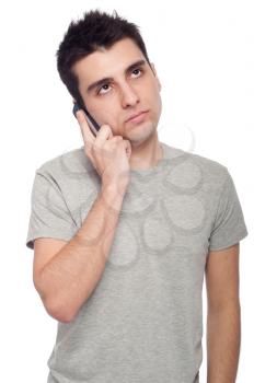 Royalty Free Photo of a Man Talking on the Phone