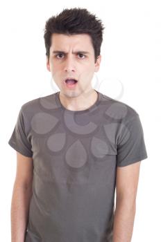 Royalty Free Photo of a Man Looking Confused