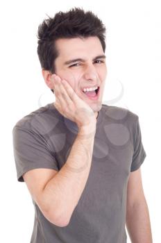 Royalty Free Photo of a Man With a Toothache