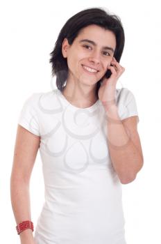 Royalty Free Photo of a Woman Talking on the Phone