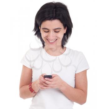 Royalty Free Photo of a Woman Texting