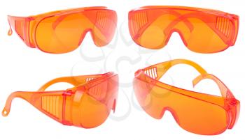 Royalty Free Photo of Orange Safety Glasses