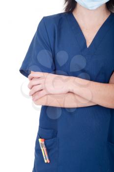Royalty Free Clipart Image of a Female Doctor