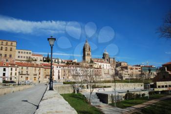 Royalty Free Photo of Salamanca, Puente Romano, Spain